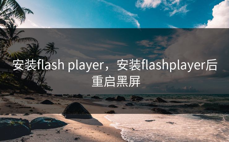安装flash player，安装flashplayer后 重启黑屏